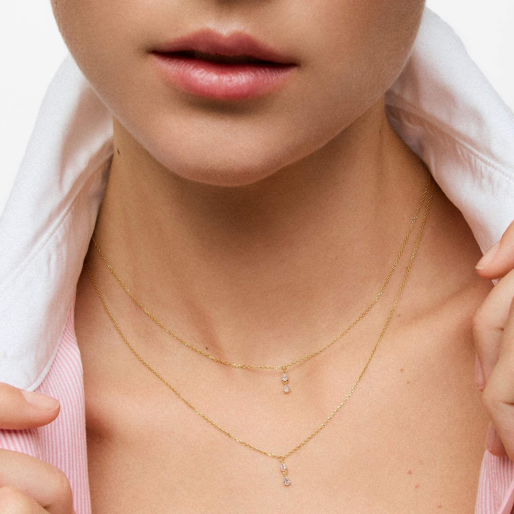 Collar de oro 9 kt y diamantes creados en laboratorio TOUS Iris&eacute; LGD