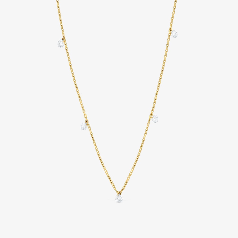Collar de oro 9 kt y diamantes creados en laboratorio TOUS Iris&eacute; LGD