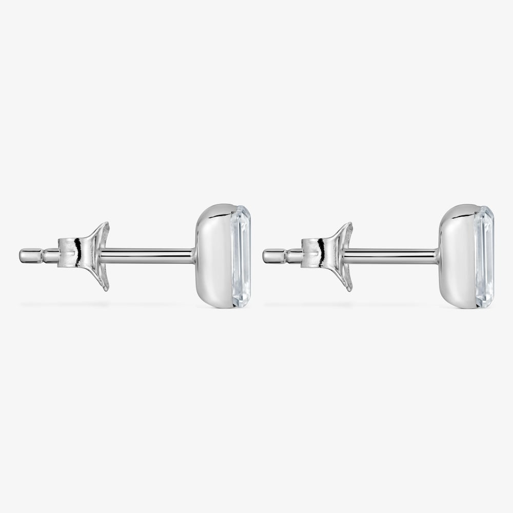 Pendientes de oro blanco 9 kt y diamantes creados en laboratorio TOUS Iris&eacute; LGD