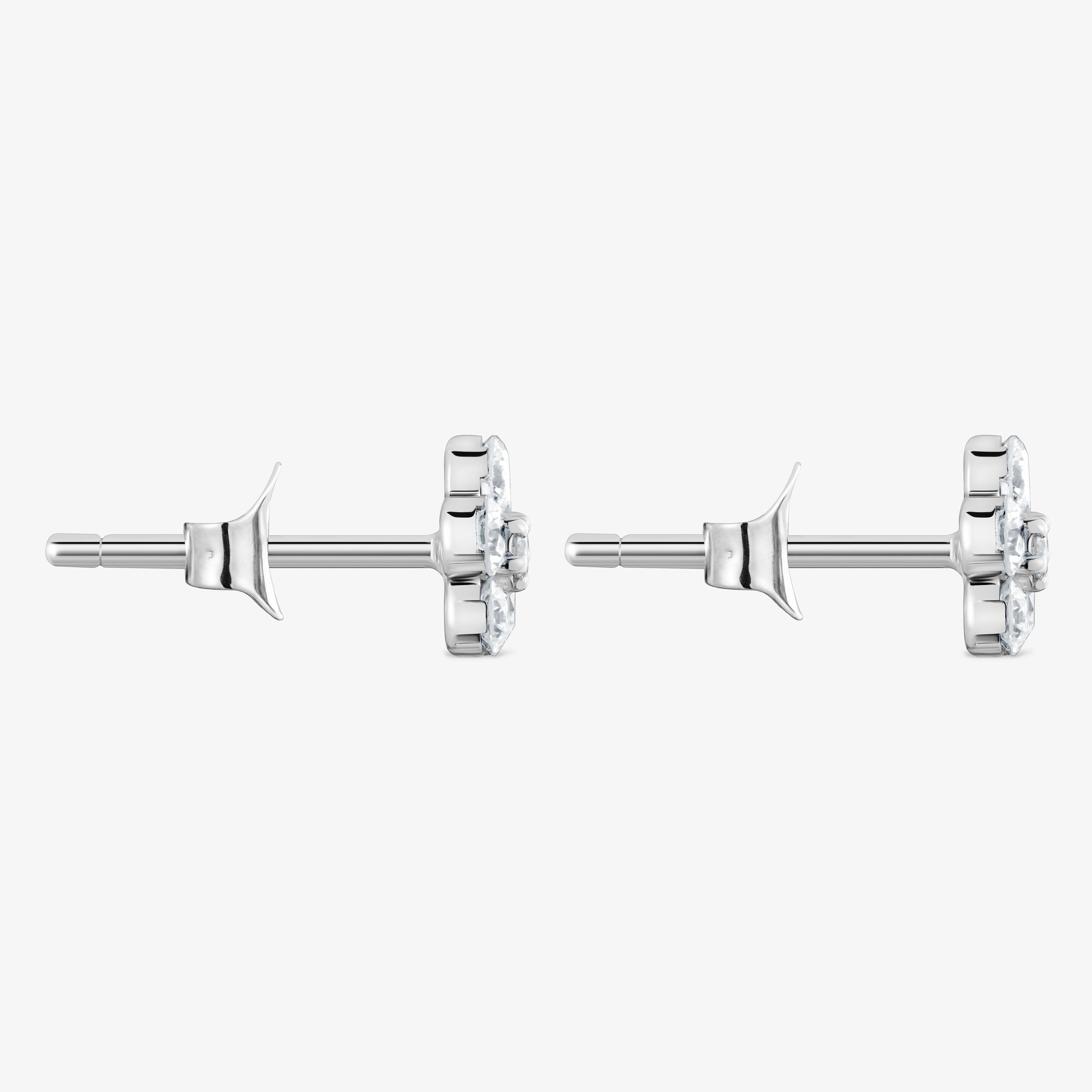 9kt white gold and lab-grown diamond flower Earrings TOUS Irisé LGD