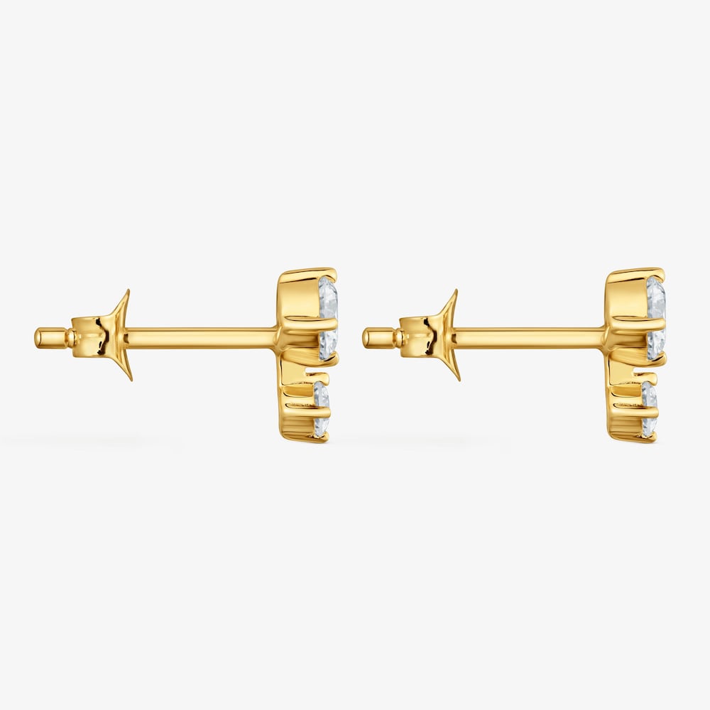 Pendientes de oro 9 kt y diamantes creados en laboratorio TOUS Iris&eacute; LGD