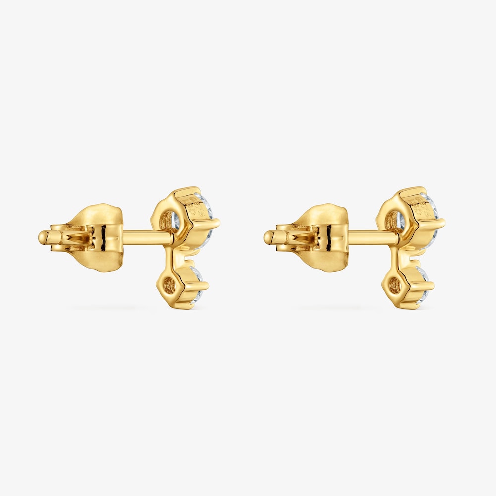 Pendientes de oro 9 kt y diamantes creados en laboratorio TOUS Iris&eacute; LGD