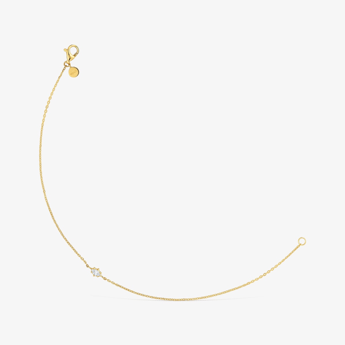 Pulsera De Oro 9 Kt Y Diamante Creado En Laboratorio Irisé Lgd