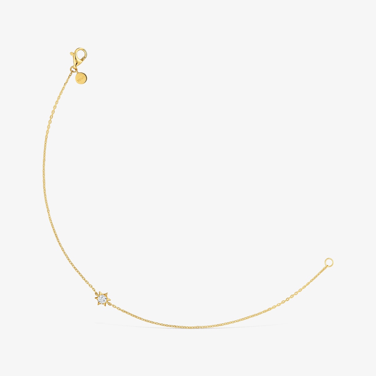 Pulsera De Oro 9 Kt Y Diamante Creado En Laboratorio Irisé Lgd