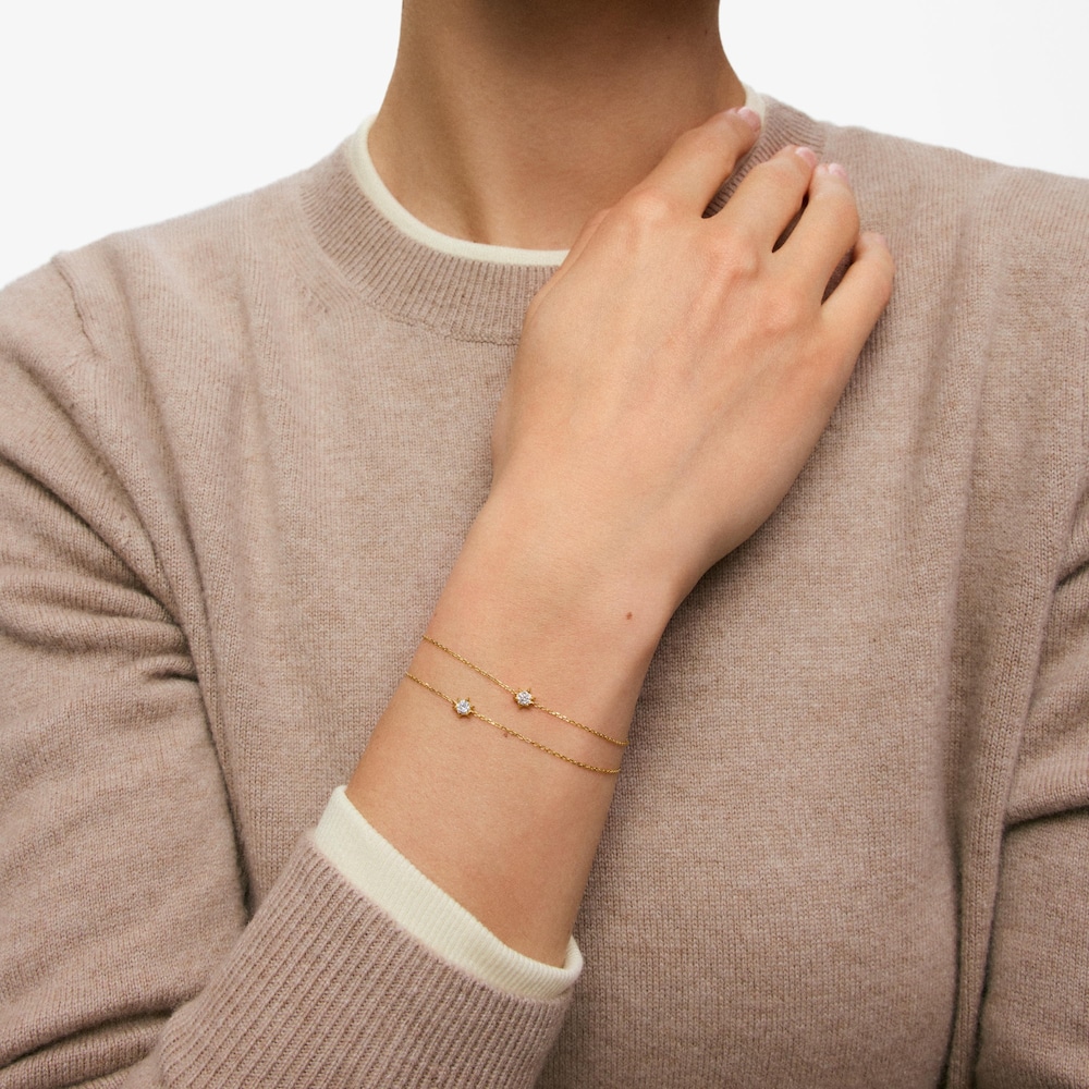 Pulsera de oro 9 kt y diamante creado en laboratorio TOUS Iris&eacute; LGD