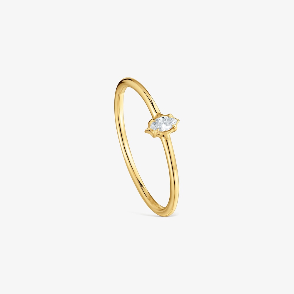 Solitario de oro 9 kt y diamante creado en laboratorio TOUS Iris&eacute; LGD