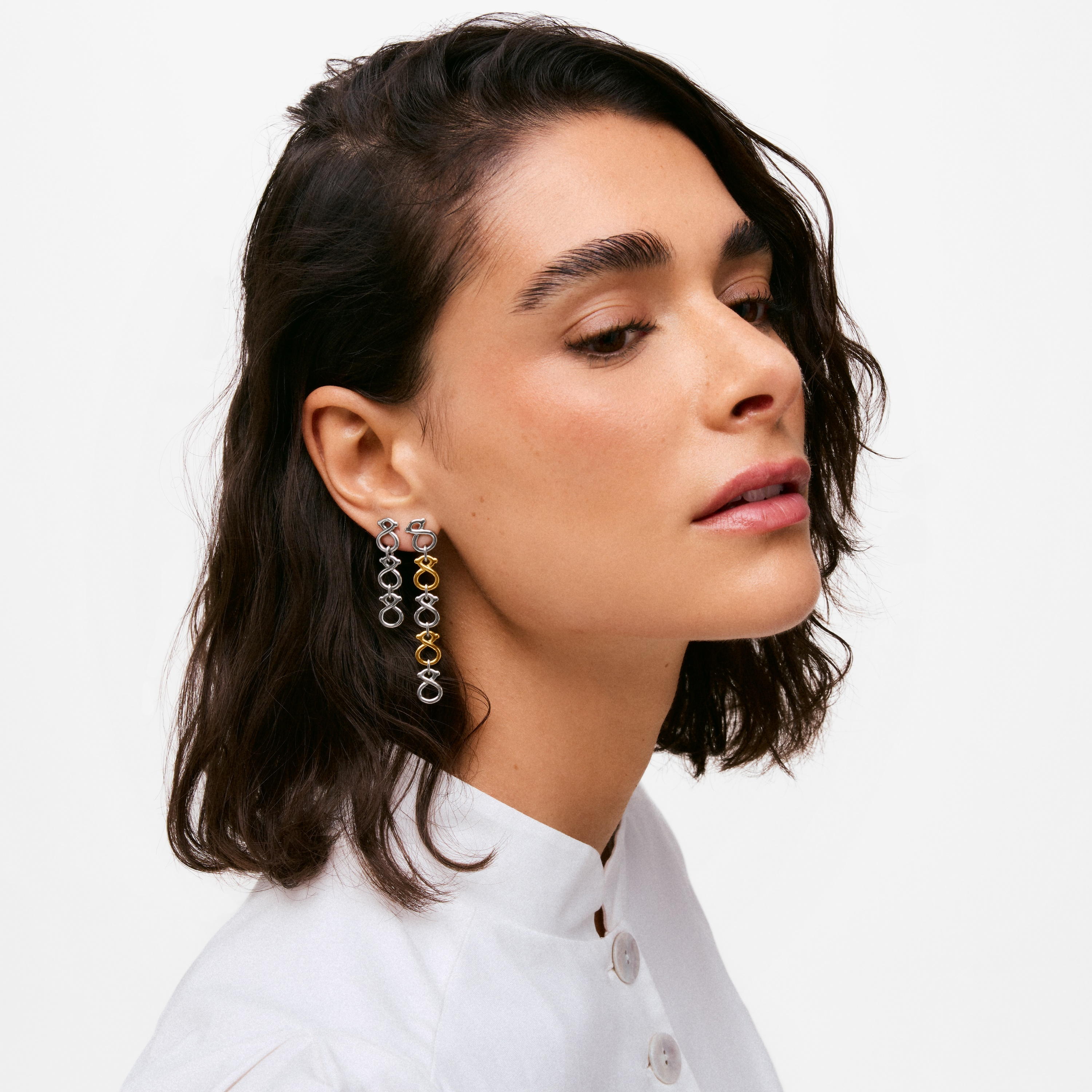 Steel Earrings TOUS Infinity