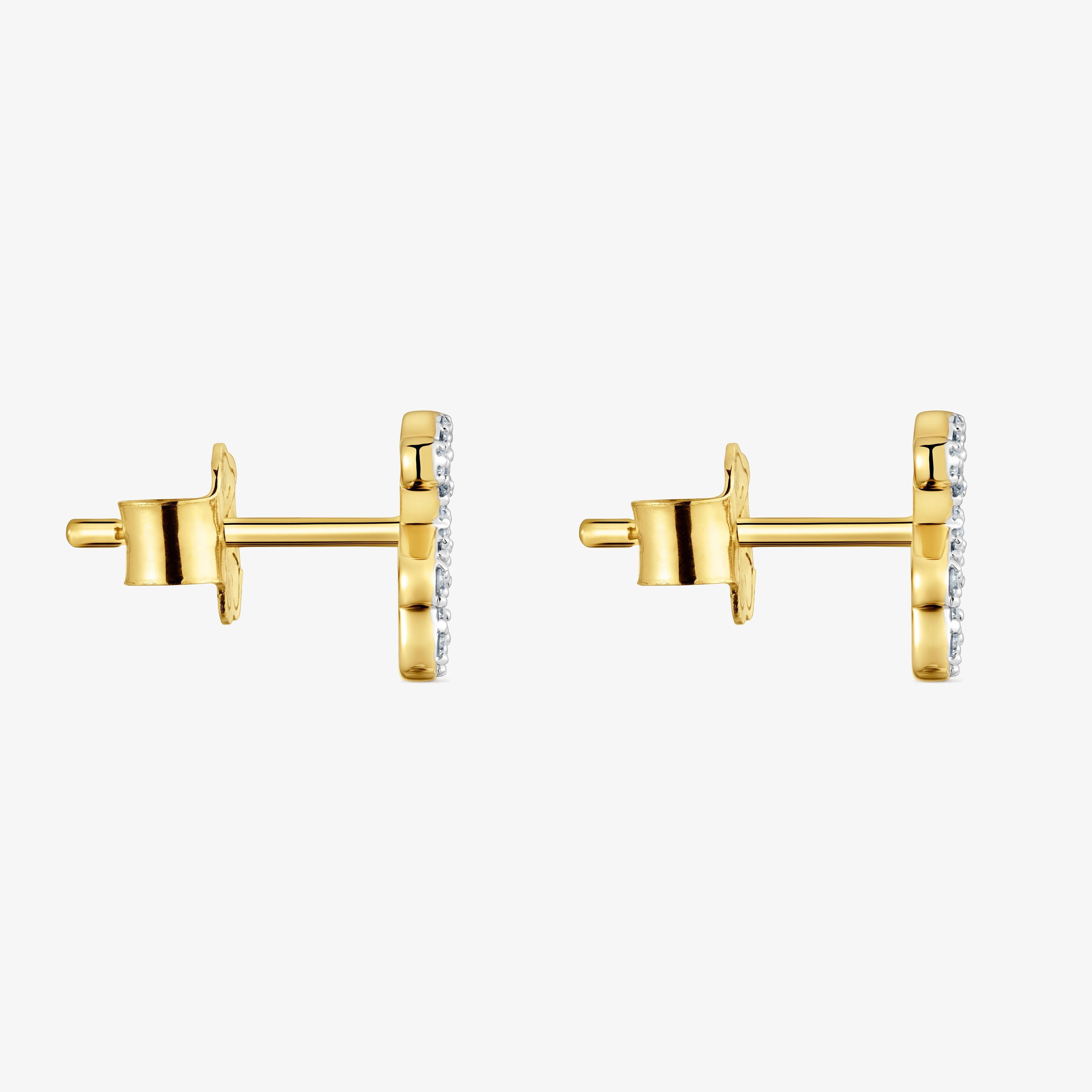 Diamond and 9kt gold bear Earrings TOUS Kaos