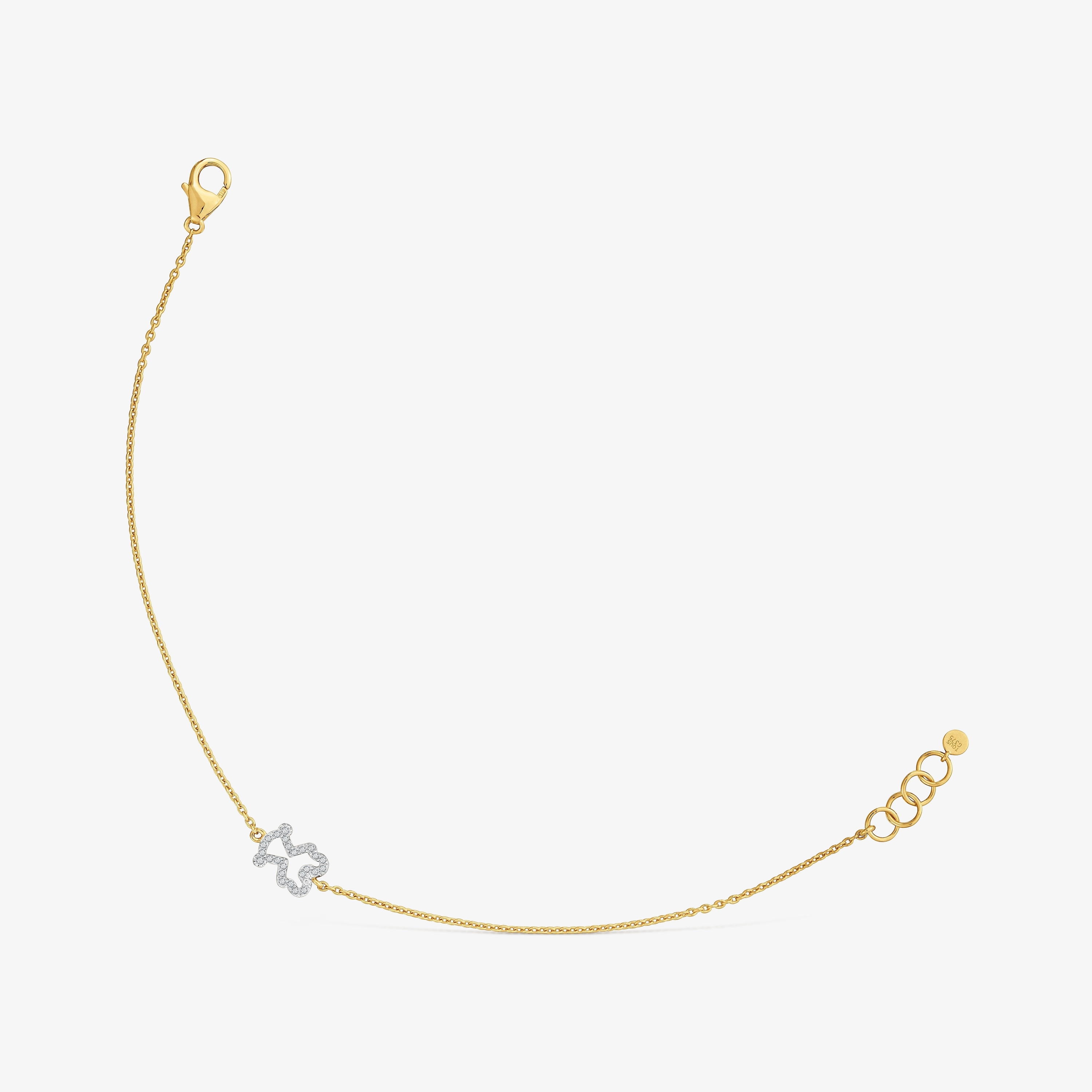 Diamond and 9kt gold Bracelet TOUS Kaos