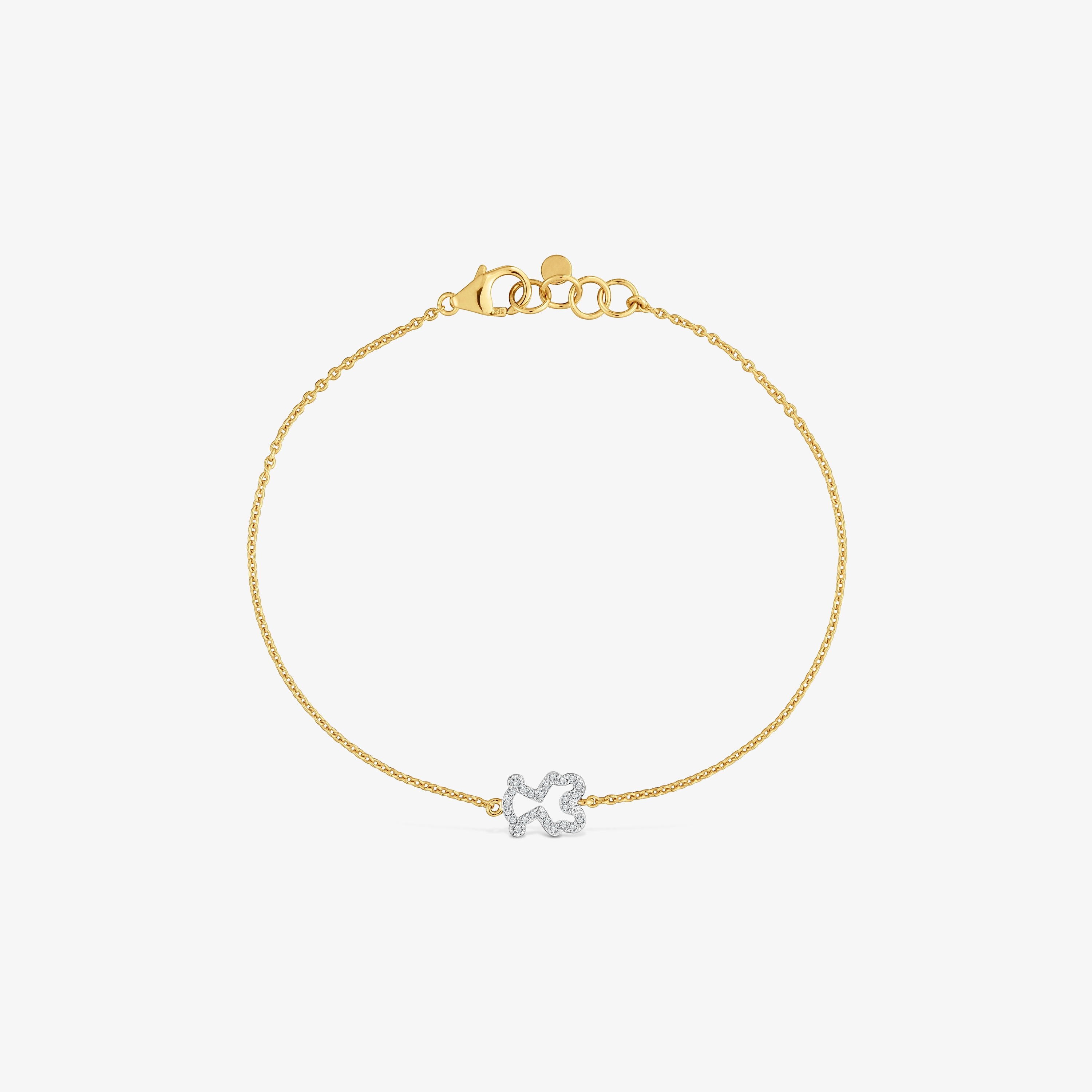 Diamond and 9kt gold Bracelet TOUS Kaos