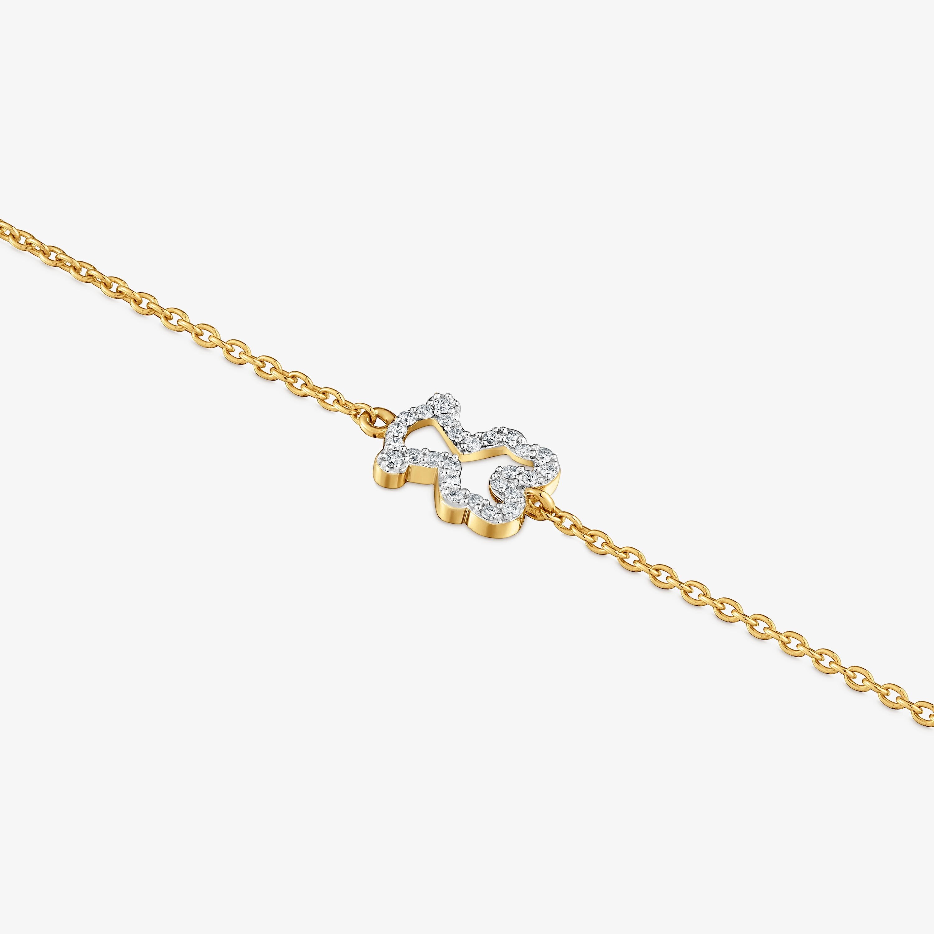 Diamond and 9kt gold Bracelet TOUS Kaos