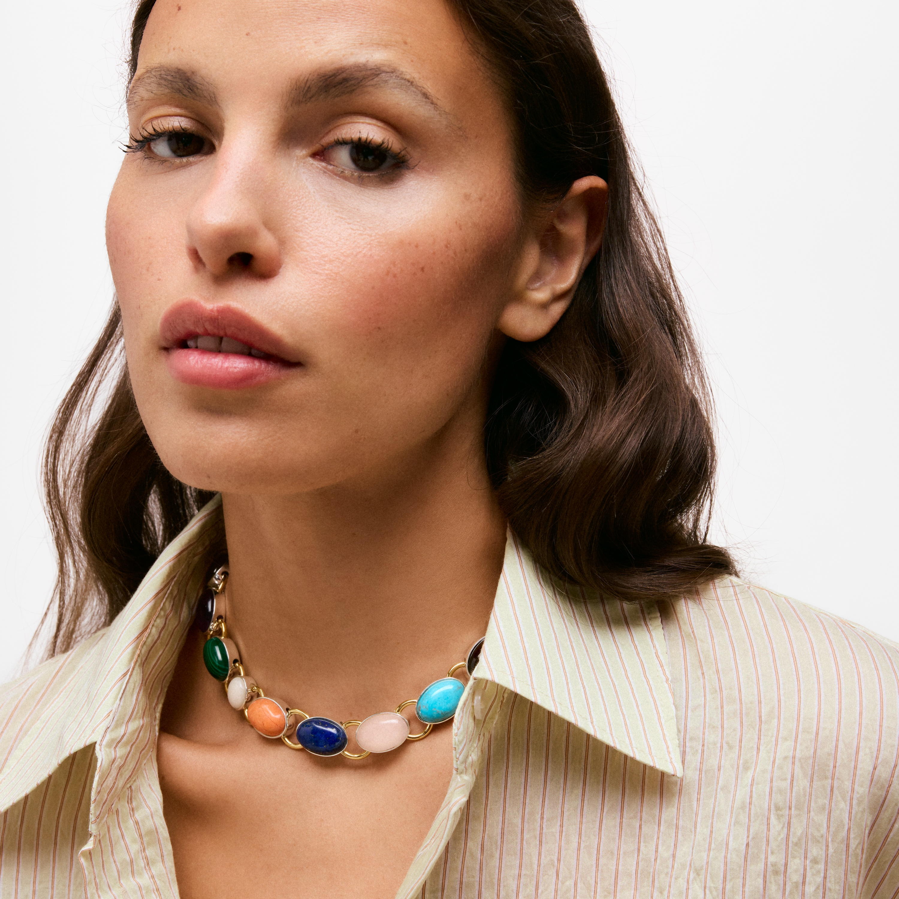 Two-tone Necklace with gemstones TOUS Gem Power