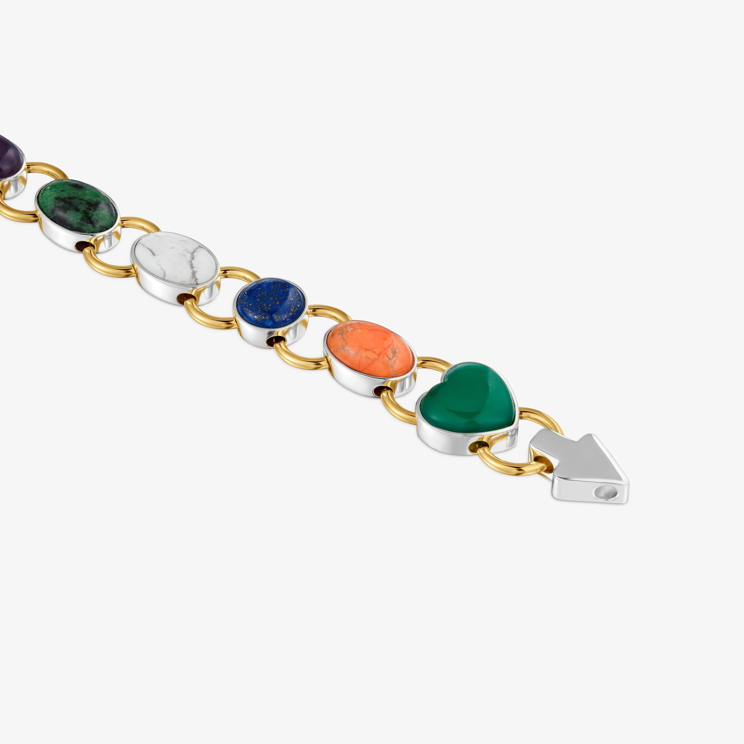 Two-tone Bracelet with gemstones TOUS Gem Power