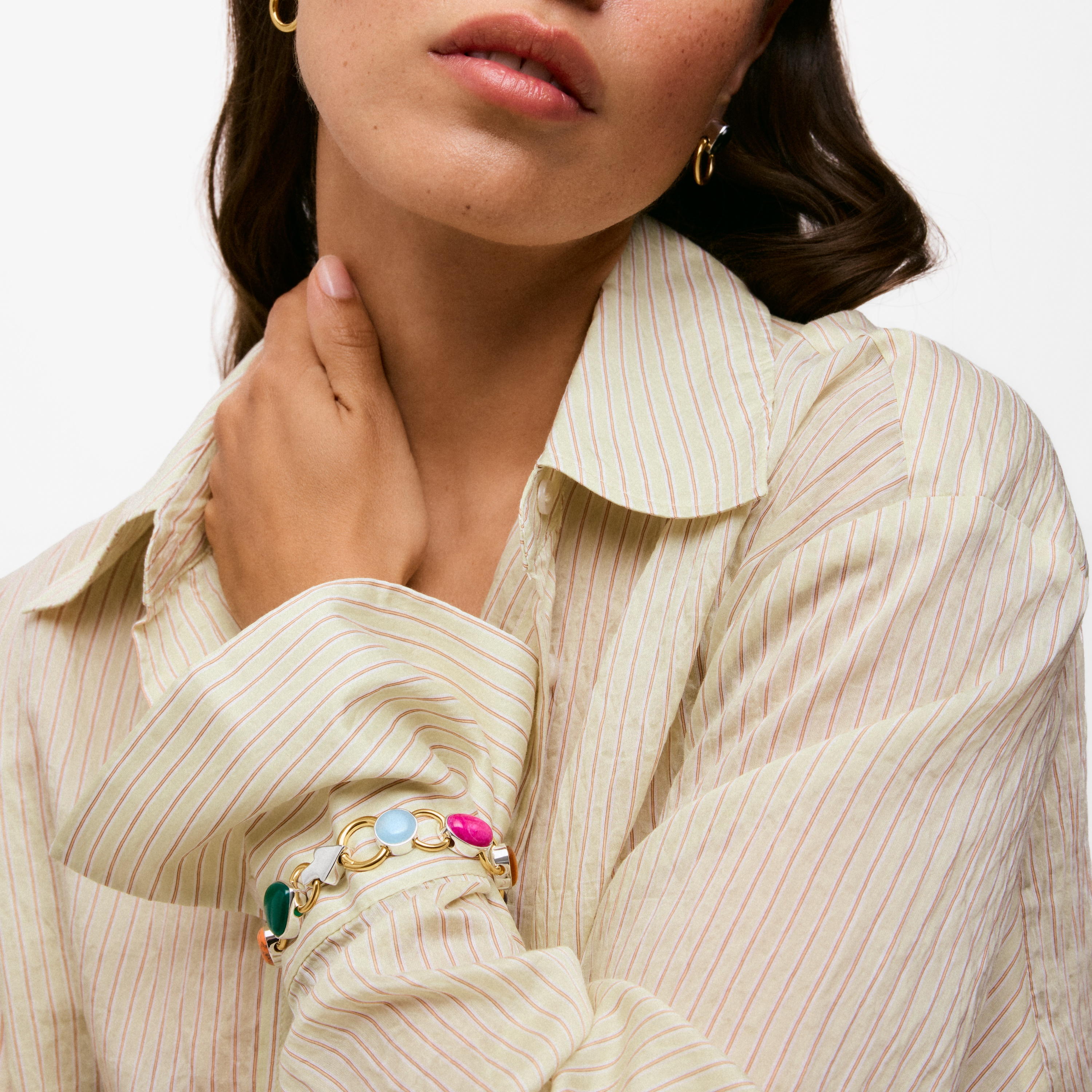Two-tone Bracelet with gemstones TOUS Gem Power