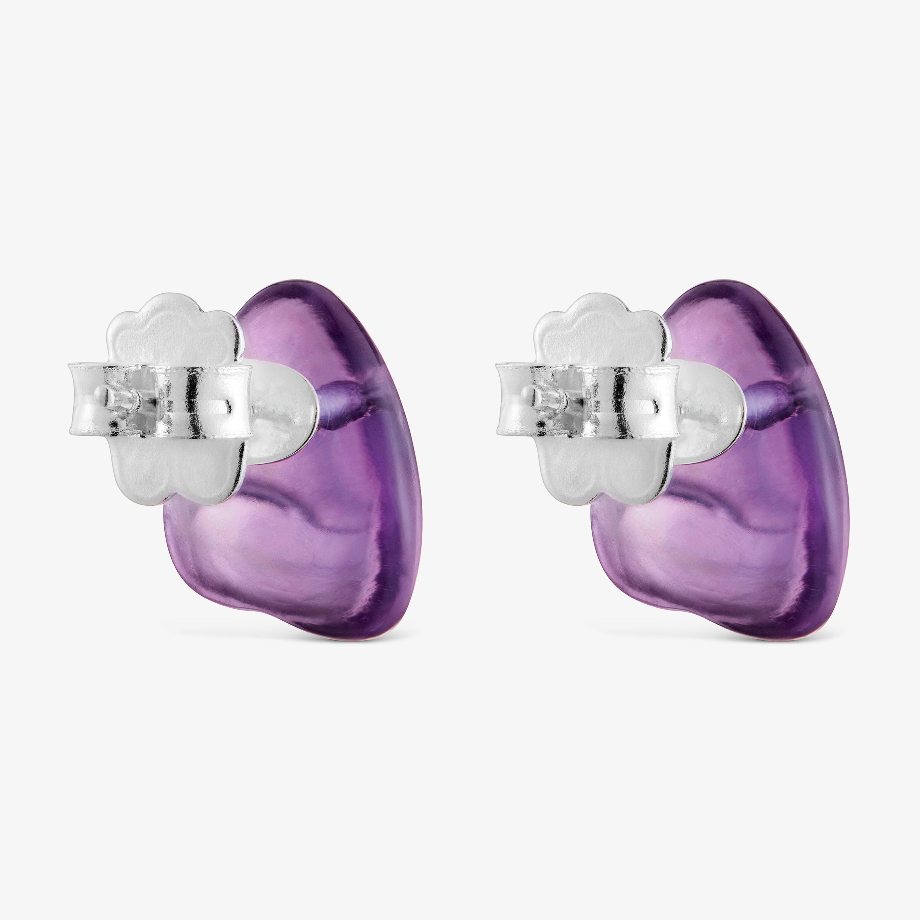 Silver and amethyst Earrings TOUS Boo