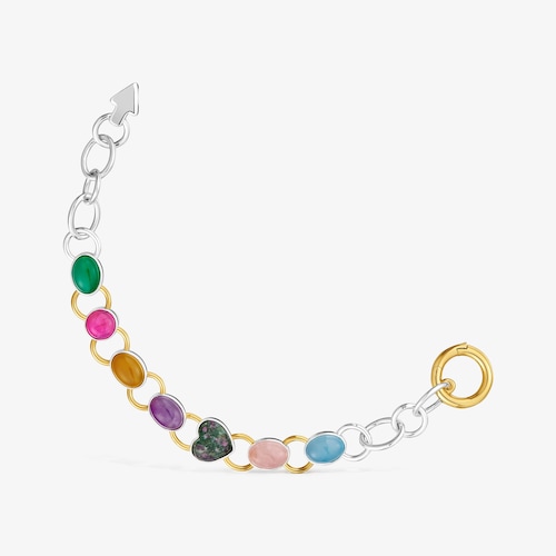 Pulseira bicolor com pedras preciosas TOUS Gem Power