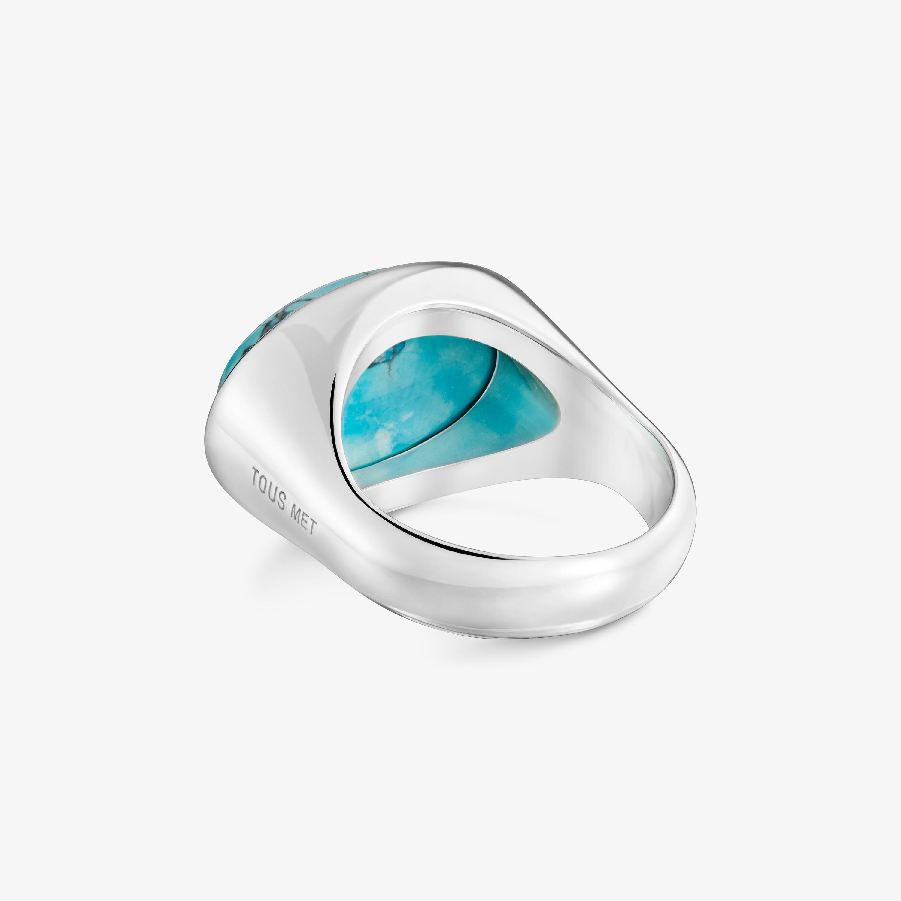 Silver-plated Ring with magnesite TOUS Gem Power