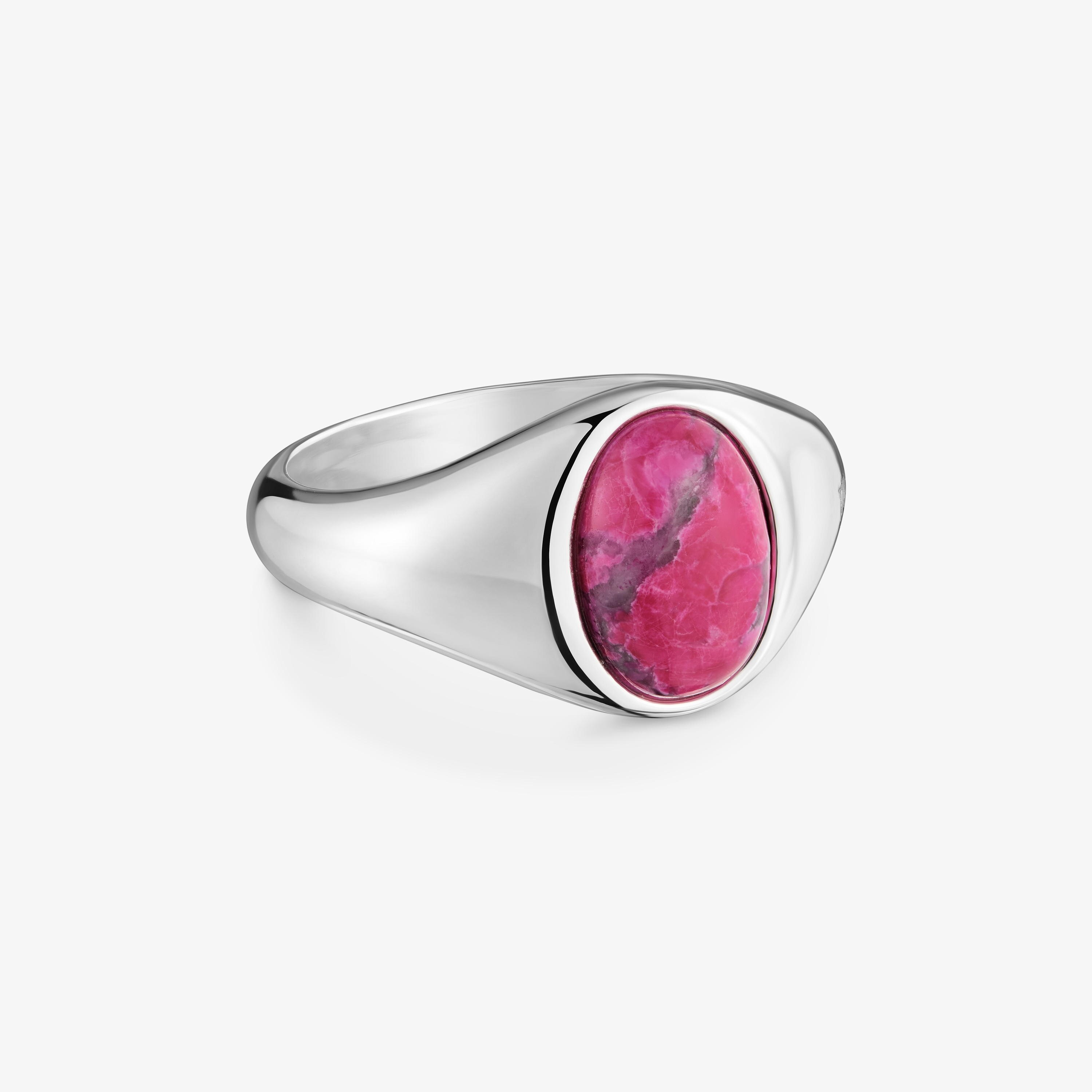 Silver-plated Ring with calcite TOUS Gem Power