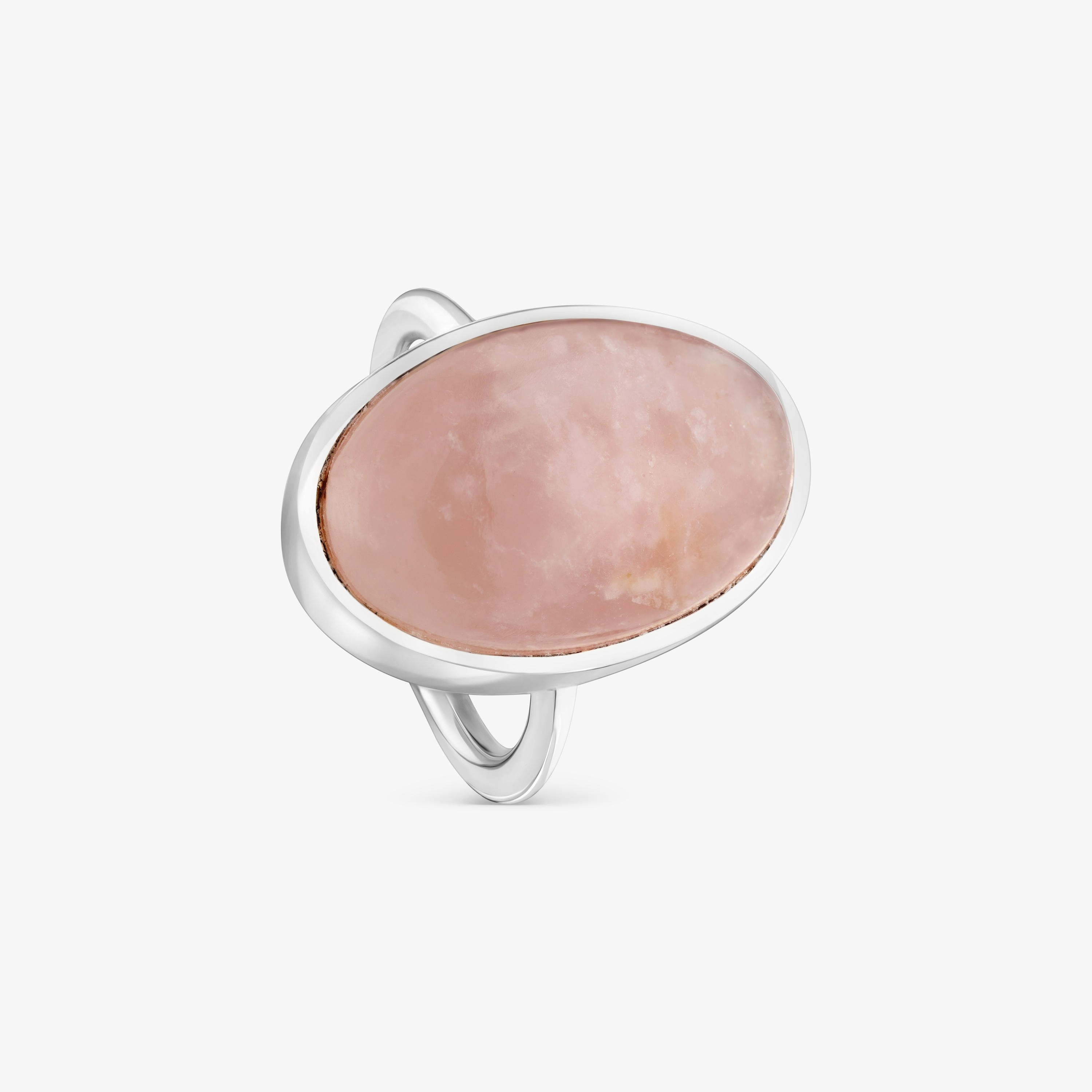 Silver-plated Ring with rose quartz TOUS Gem Power