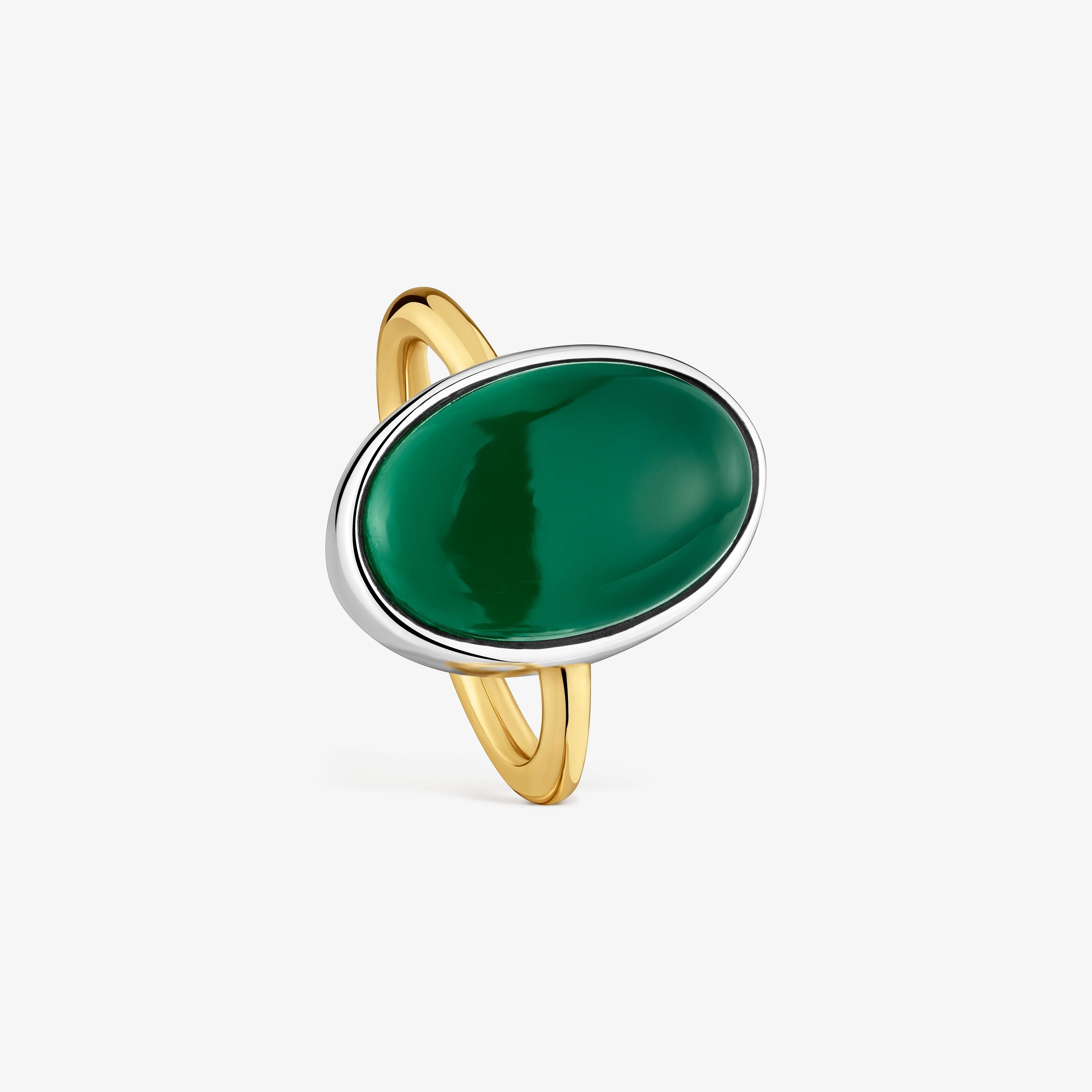 Two-tone Ring with chalcedony TOUS Gem Power