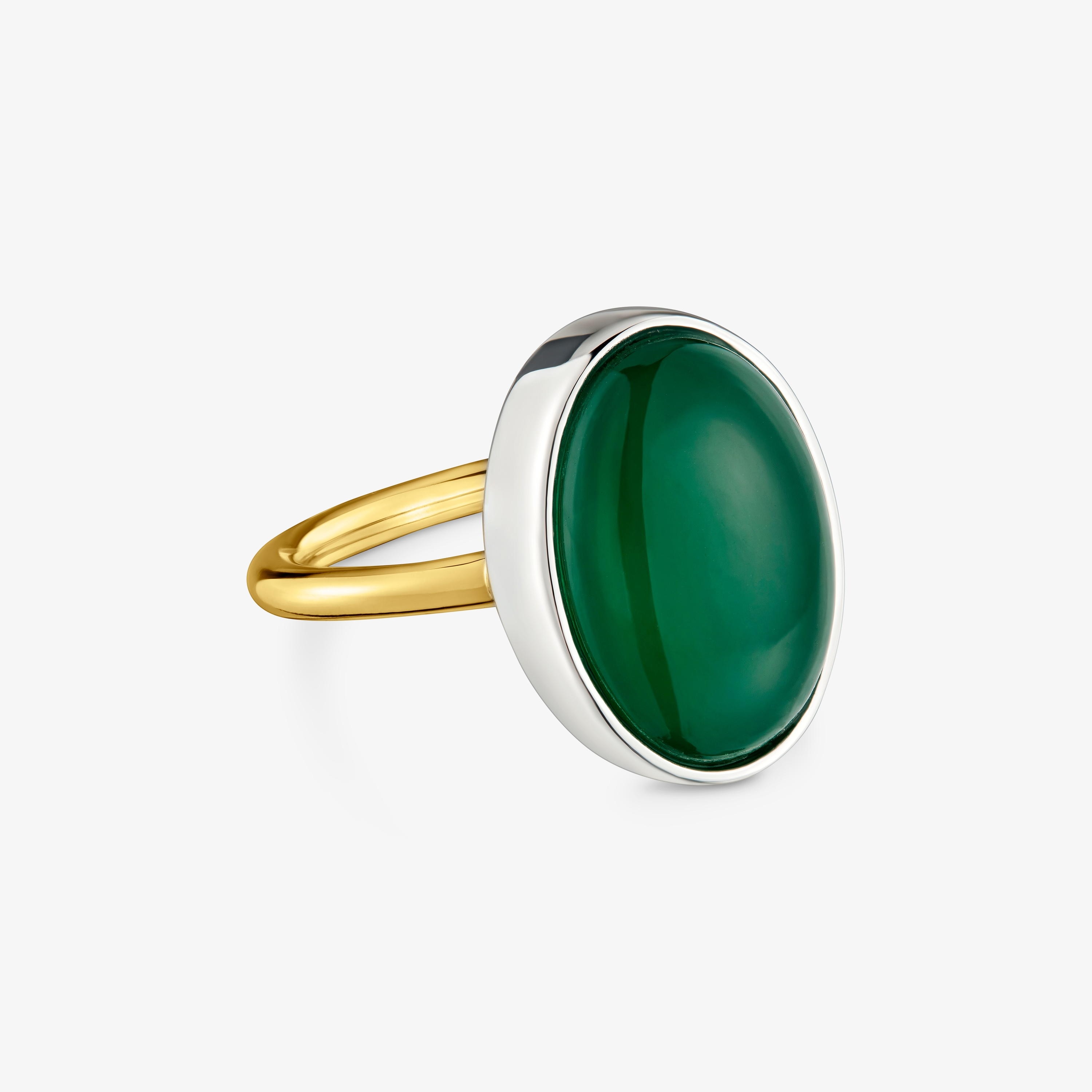 Two-tone Ring with chalcedony TOUS Gem Power