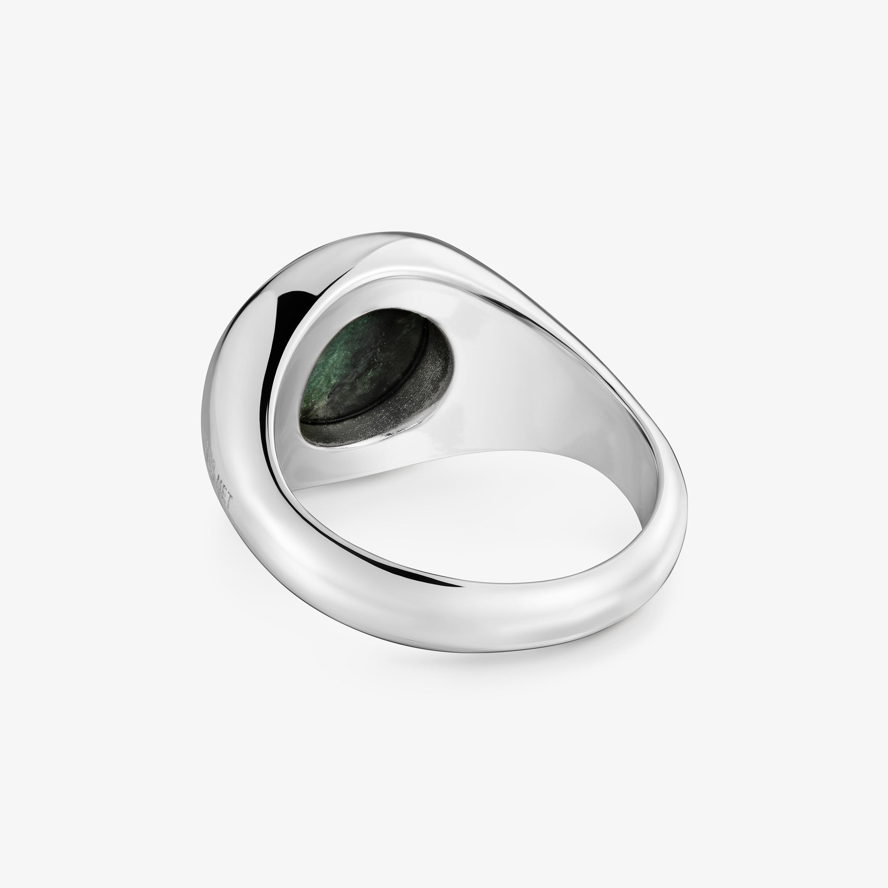 Silver-plated Ring with zoisite TOUS Gem Power