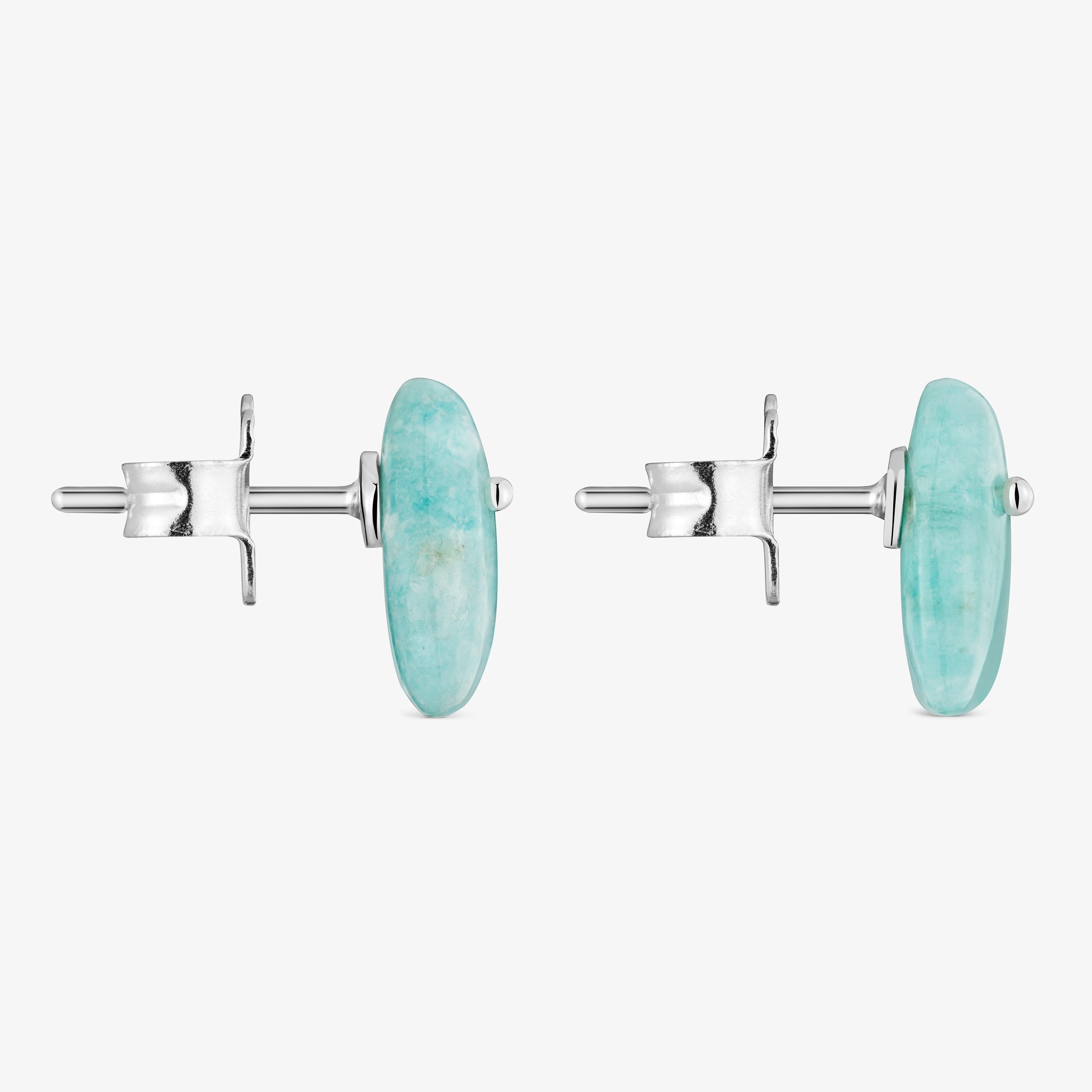 Silver and amazonite Earrings TOUS Boo