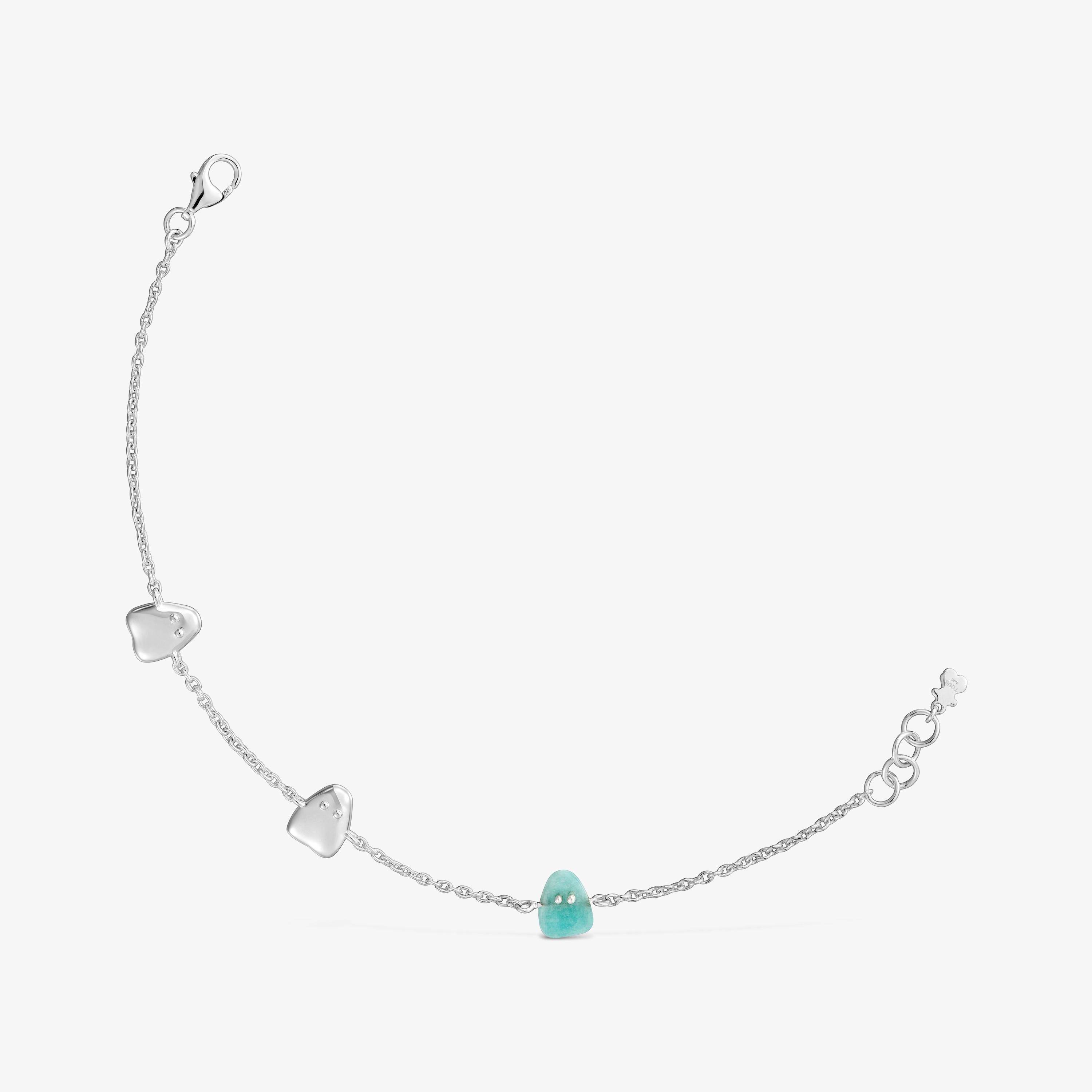 Silver and amazonite Bracelet TOUS Boo