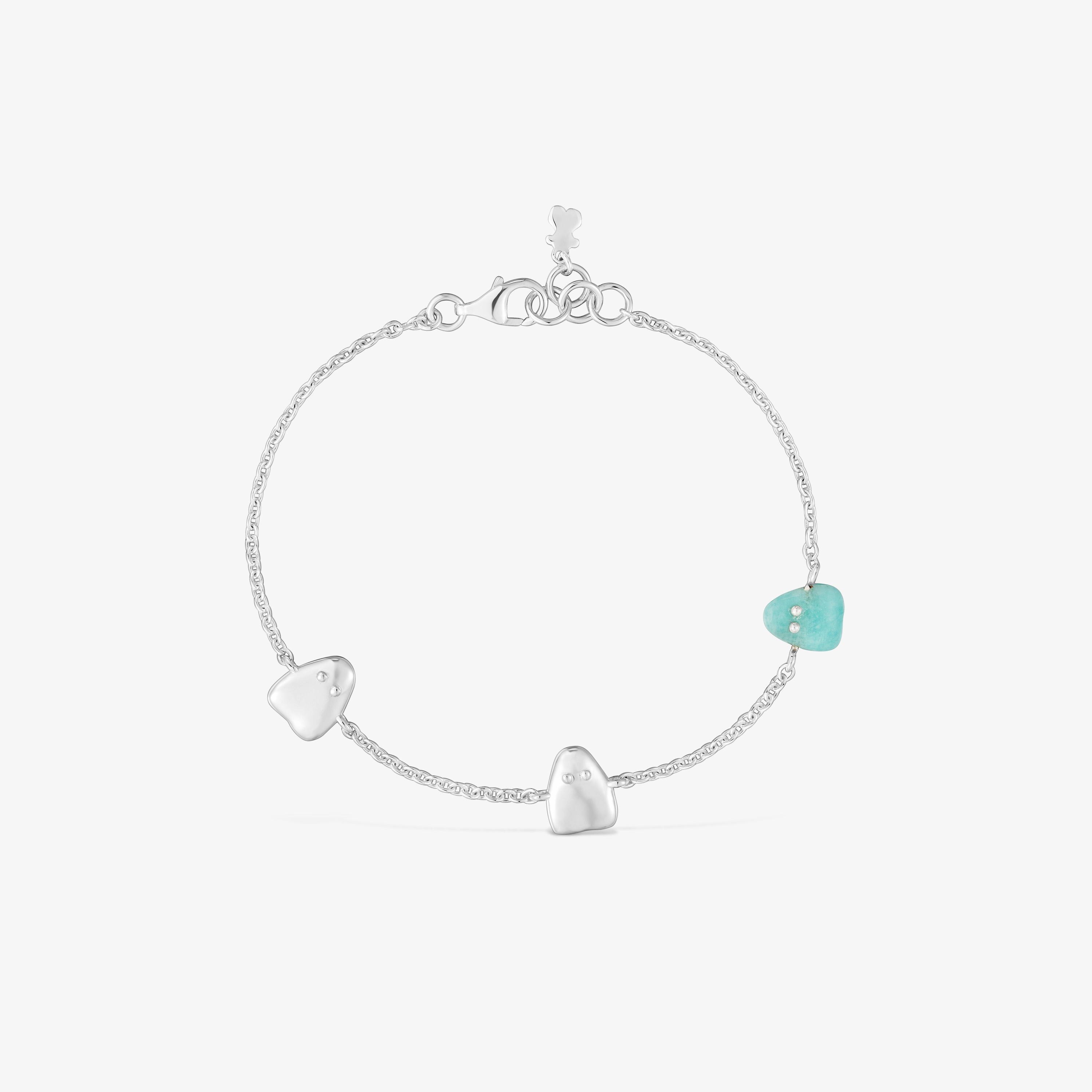 Silver and amazonite Bracelet TOUS Boo