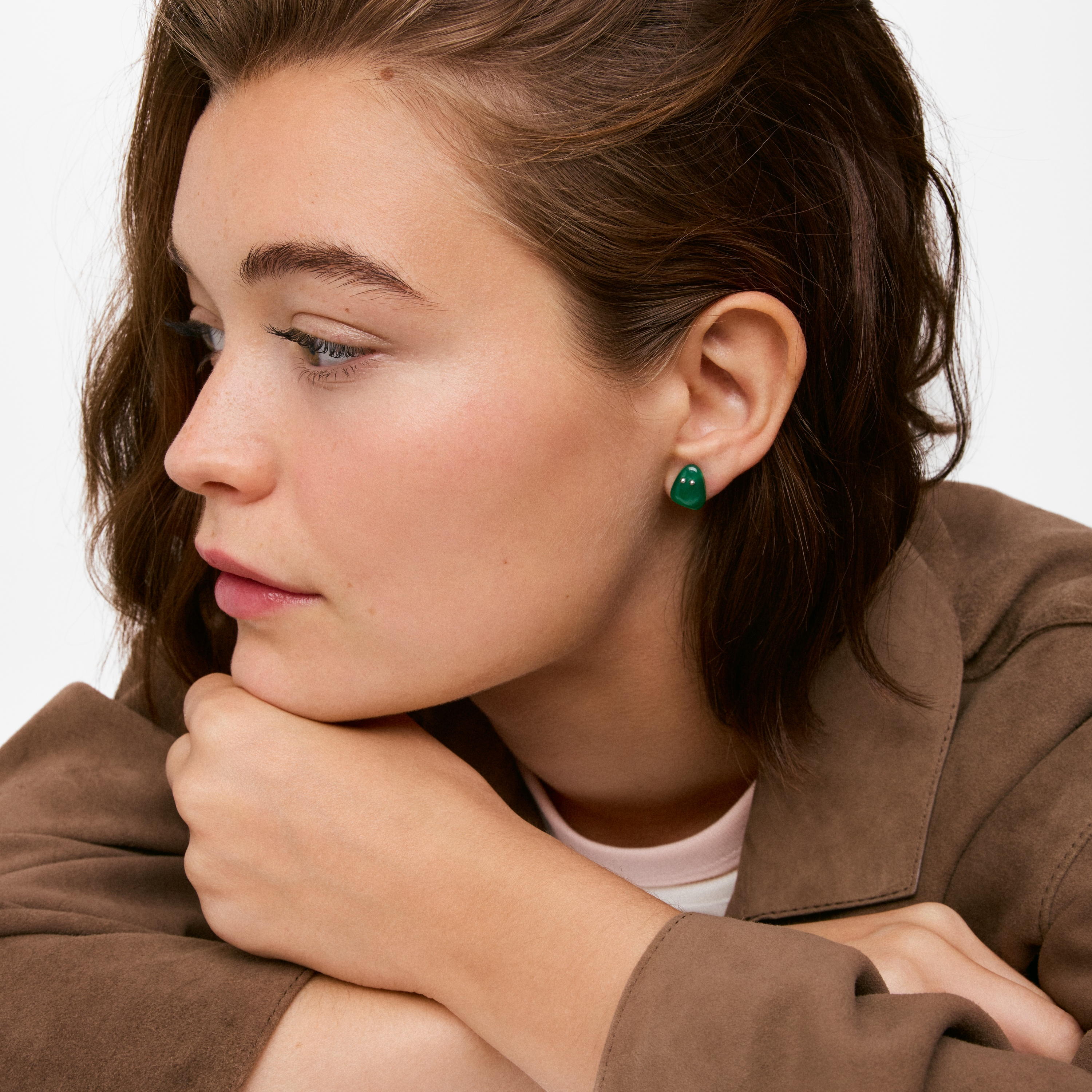Silver and chalcedony Earrings TOUS Boo