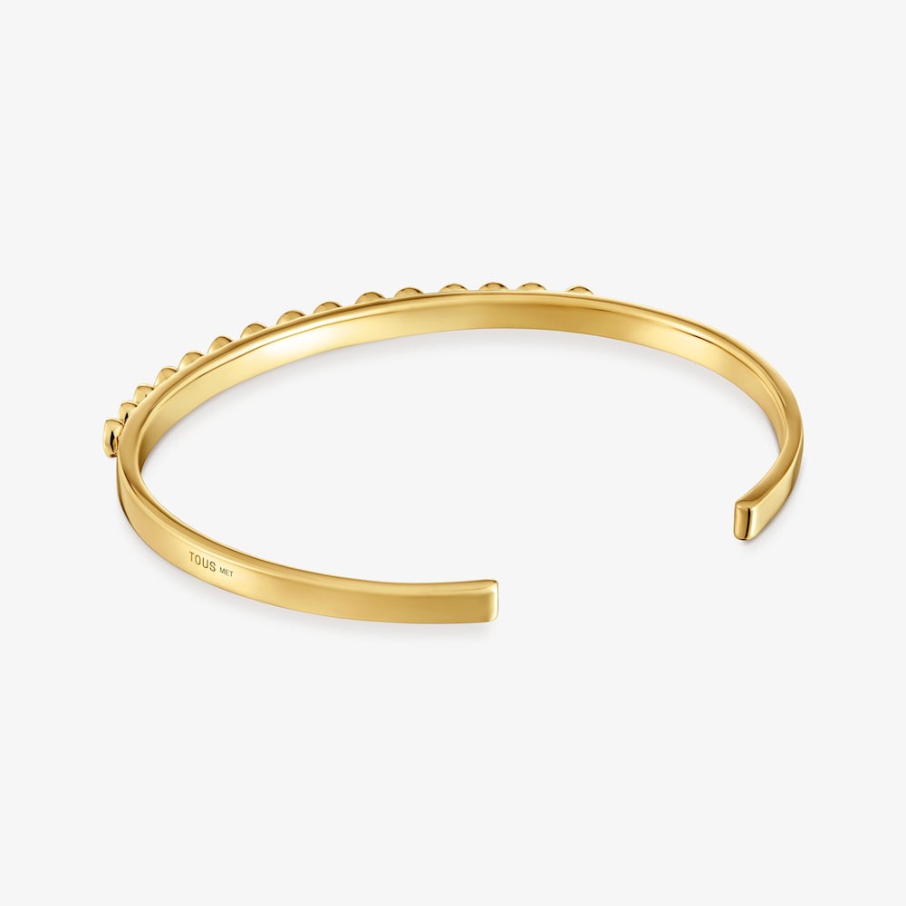 Pulsera esclava en ba&ntilde;o de oro TOUS Maggie Disco