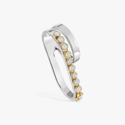Bague double anneau bicolore TOUS Maggie Disco