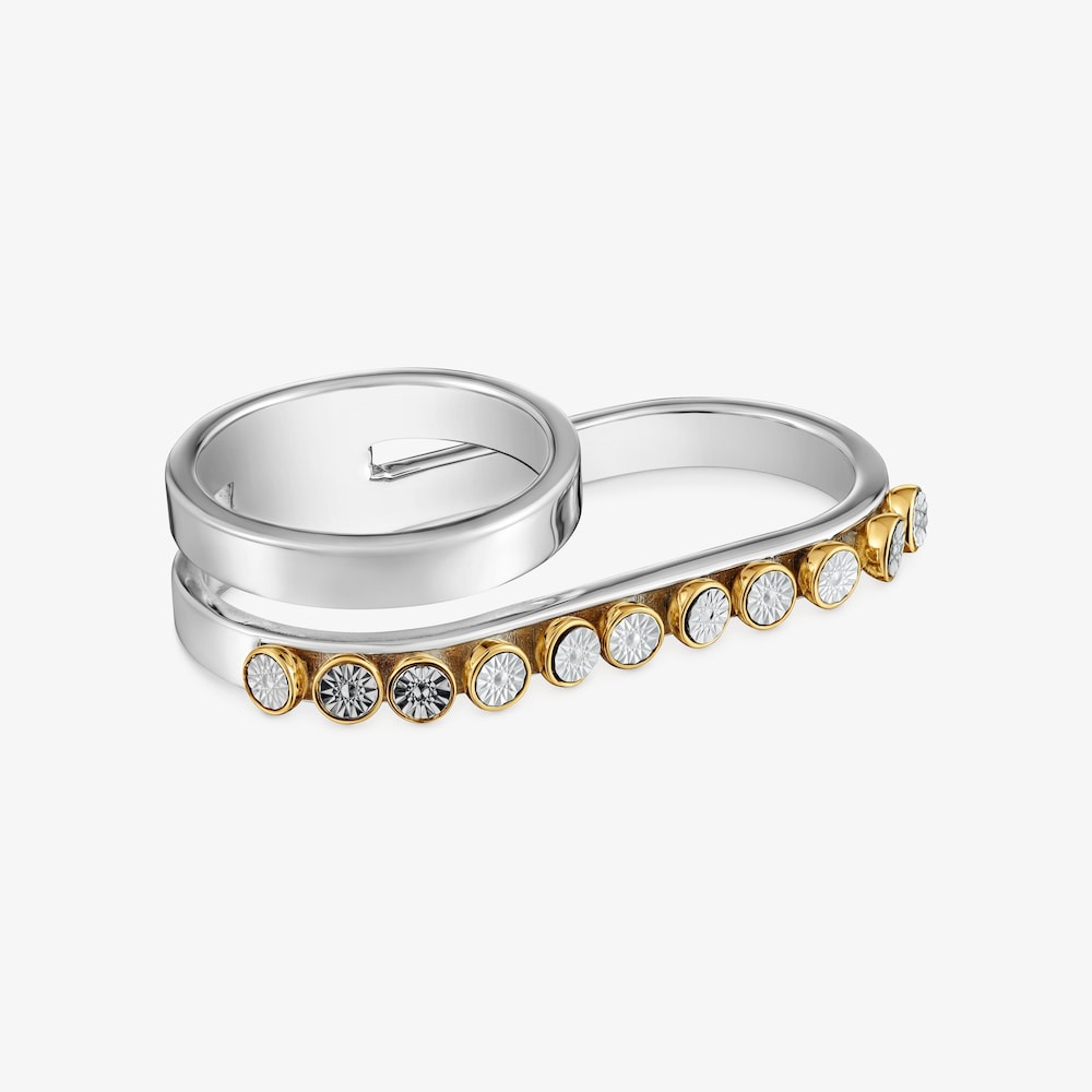 Bague double anneau bicolore TOUS Maggie Disco