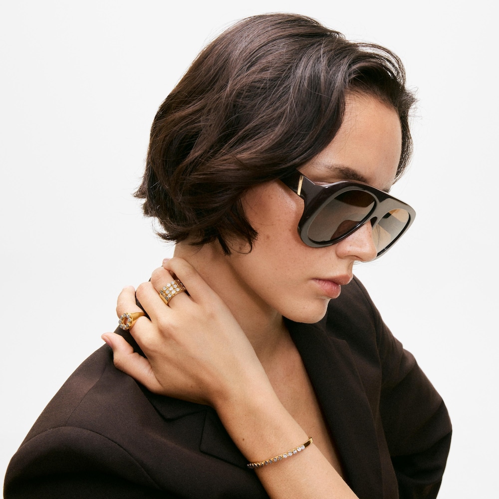 Gold vermeil Signet ring TOUS Maggie Disco