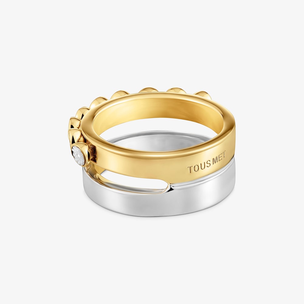 Two-tone double Ring TOUS Maggie Disco
