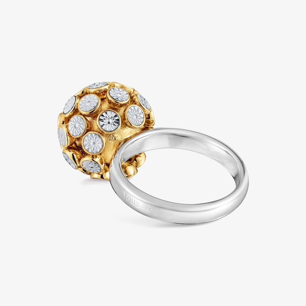 Two-tone ball Ring TOUS Maggie Disco