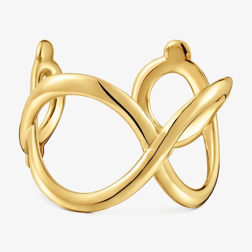 Pulsera esclava de acero dorado TOUS Infinity