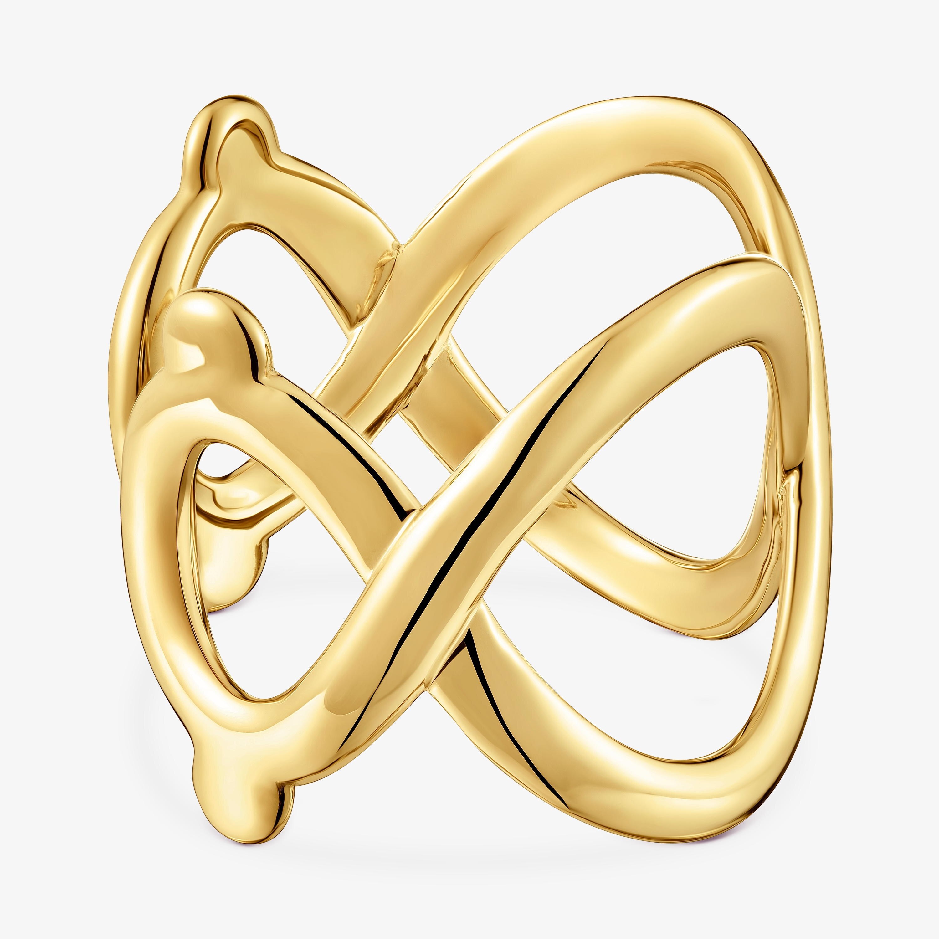 Bangle with gold-plated stainless steel TOUS Infinity