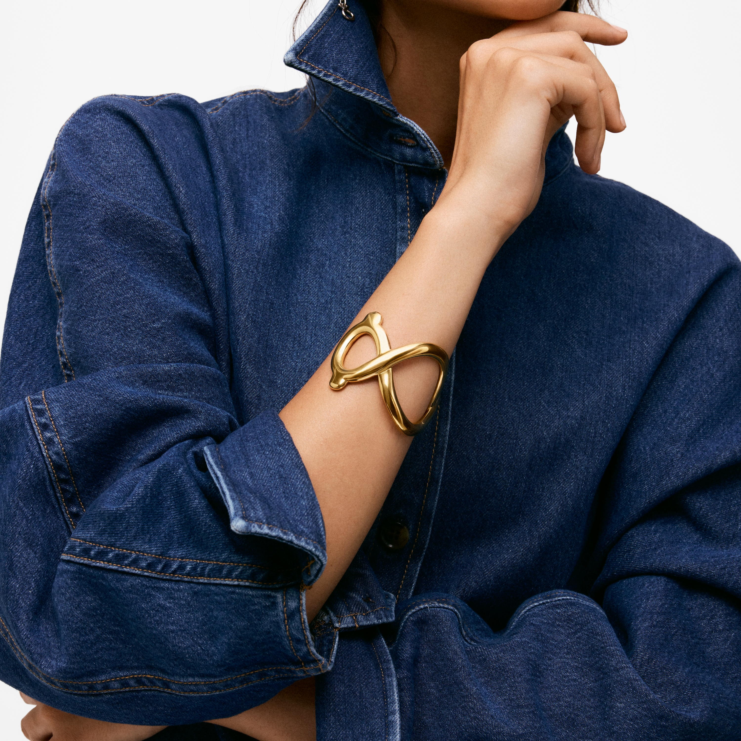 Bangle with gold-plated stainless steel TOUS Infinity