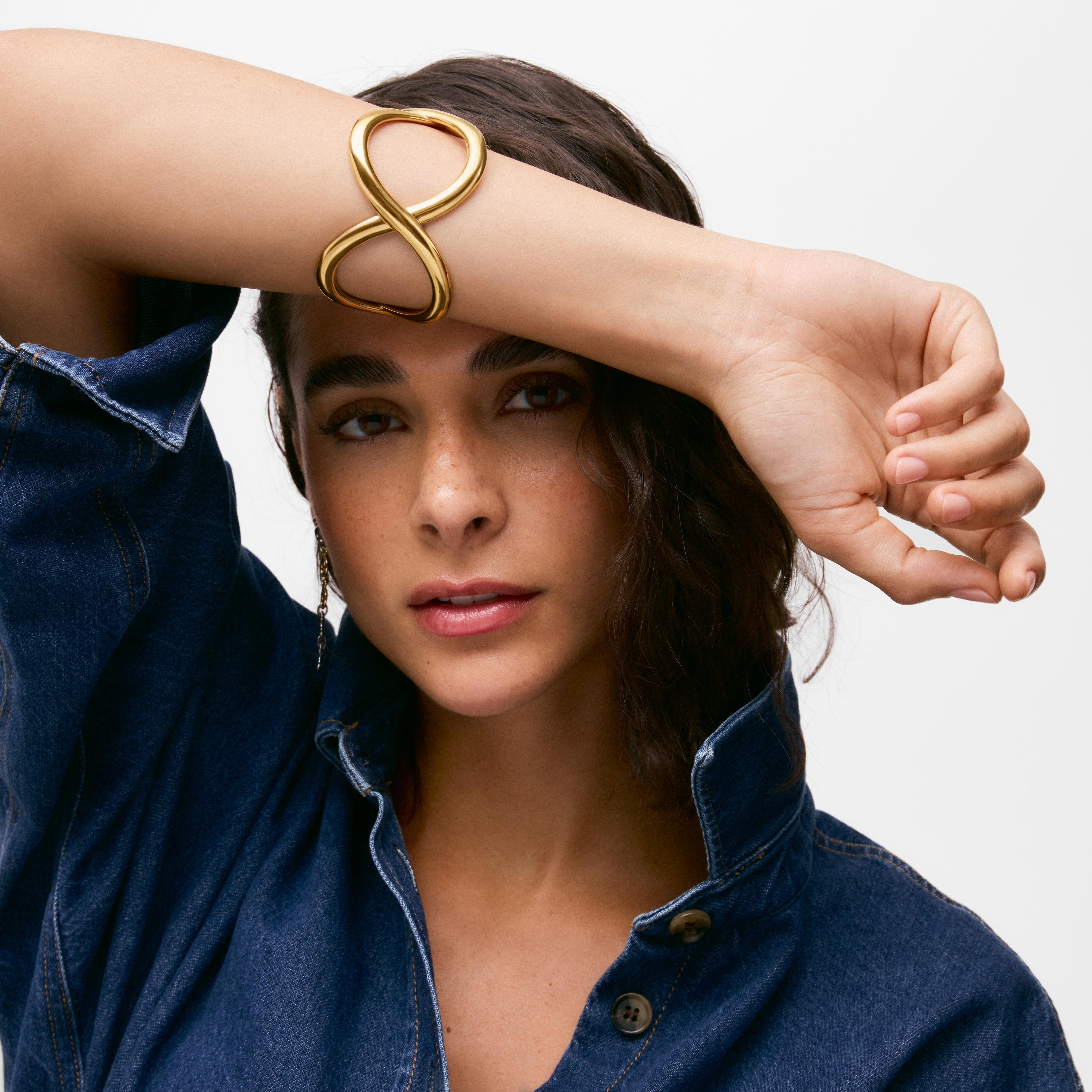 Bangle with gold-plated stainless steel TOUS Infinity