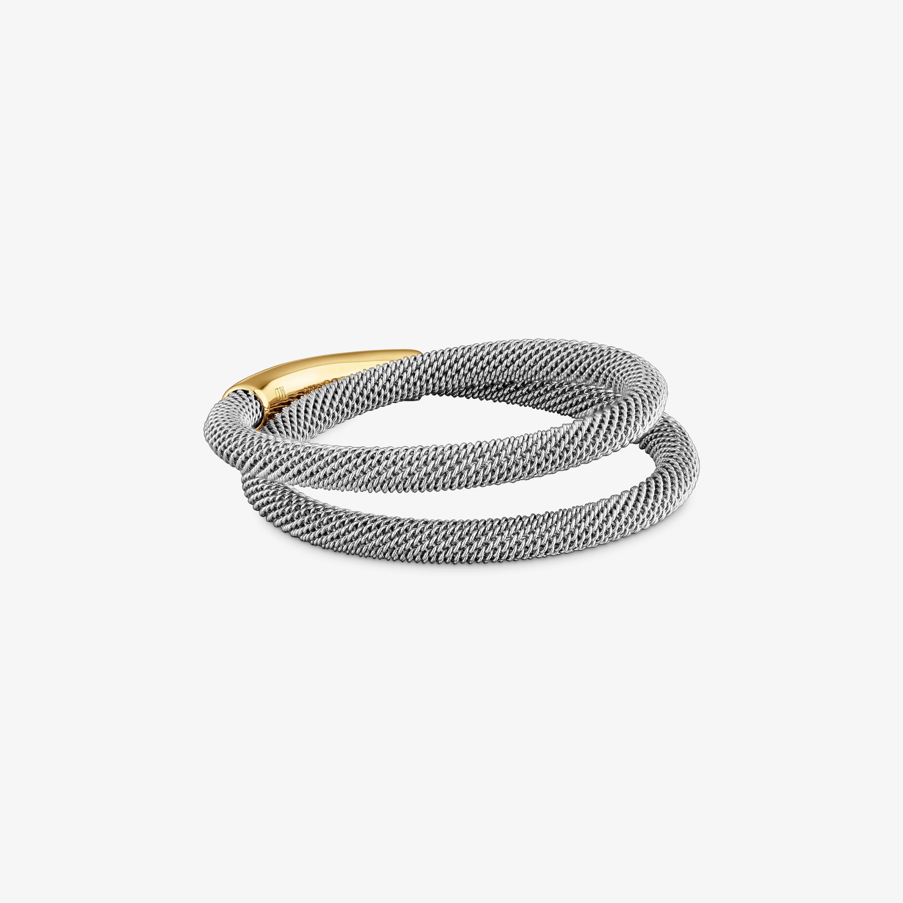 Steel and 14kt gold Ring TOUS Unlock