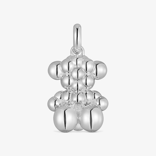 Dije oso con ba&ntilde;o de plata TOUS X Paula Mendoza