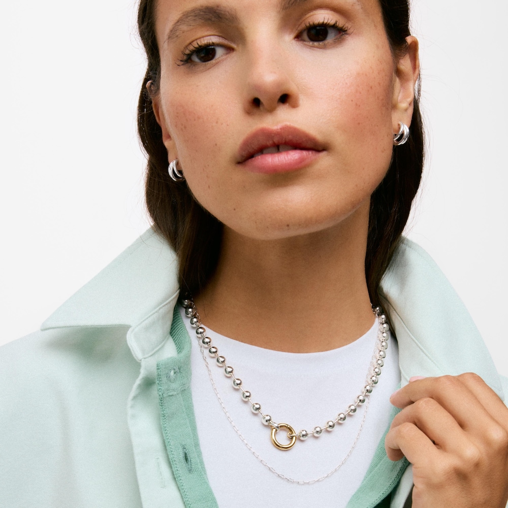 Collar con ba&ntilde;o de plata TOUS X Paula Mendoza