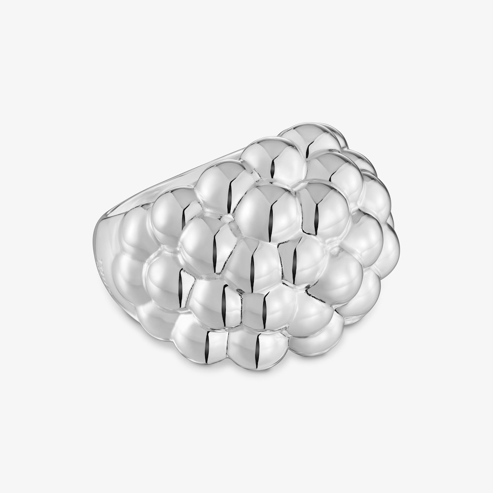 Anillo abombado con ba&ntilde;o de plata TOUS X Paula Mendoza