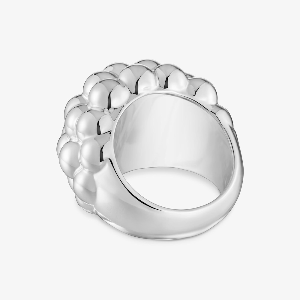 Anillo abombado con ba&ntilde;o de plata TOUS X Paula Mendoza