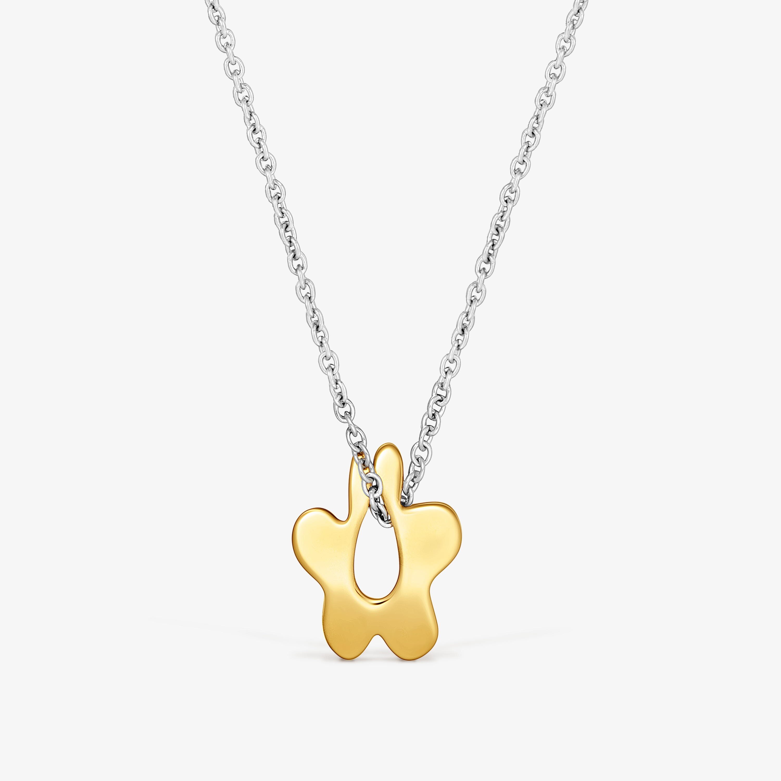 Two-tone steel flower Necklace TOUS Strain