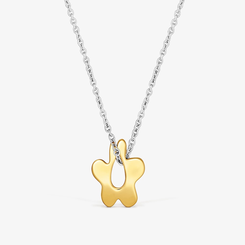 Collar flor de acero bicolor TOUS Strain