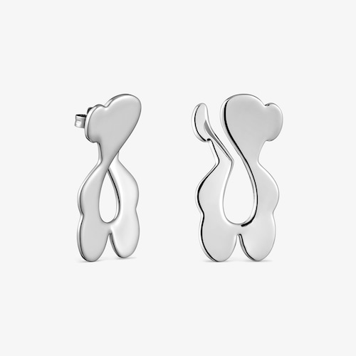 Pendientes largos oso de acero TOUS Strain