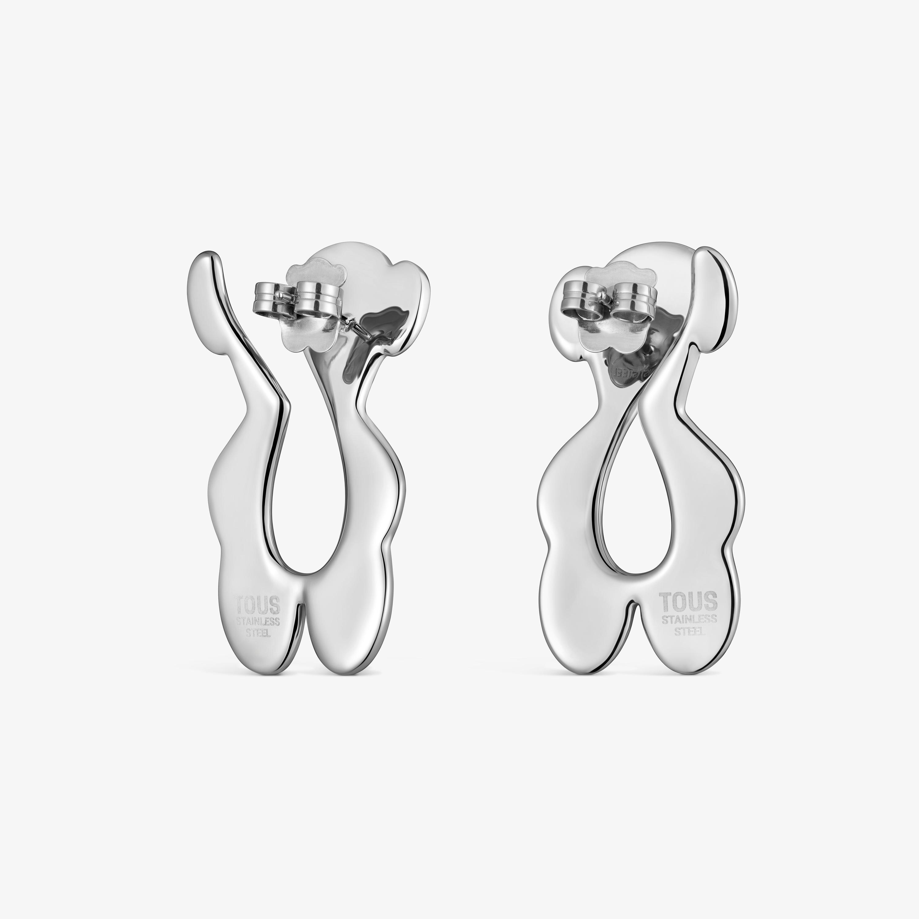 Long steel bear Earrings TOUS Strain
