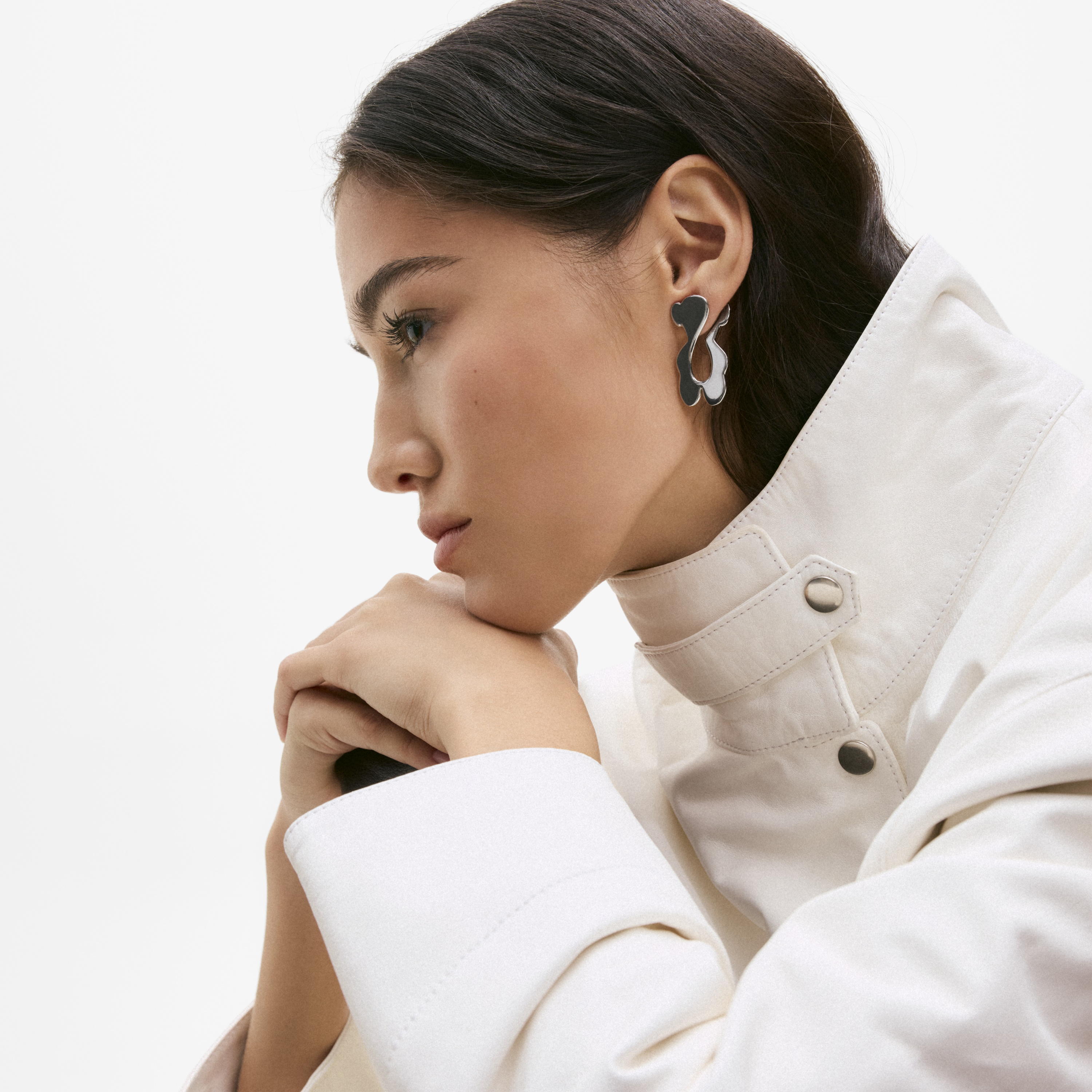 Long steel bear Earrings TOUS Strain